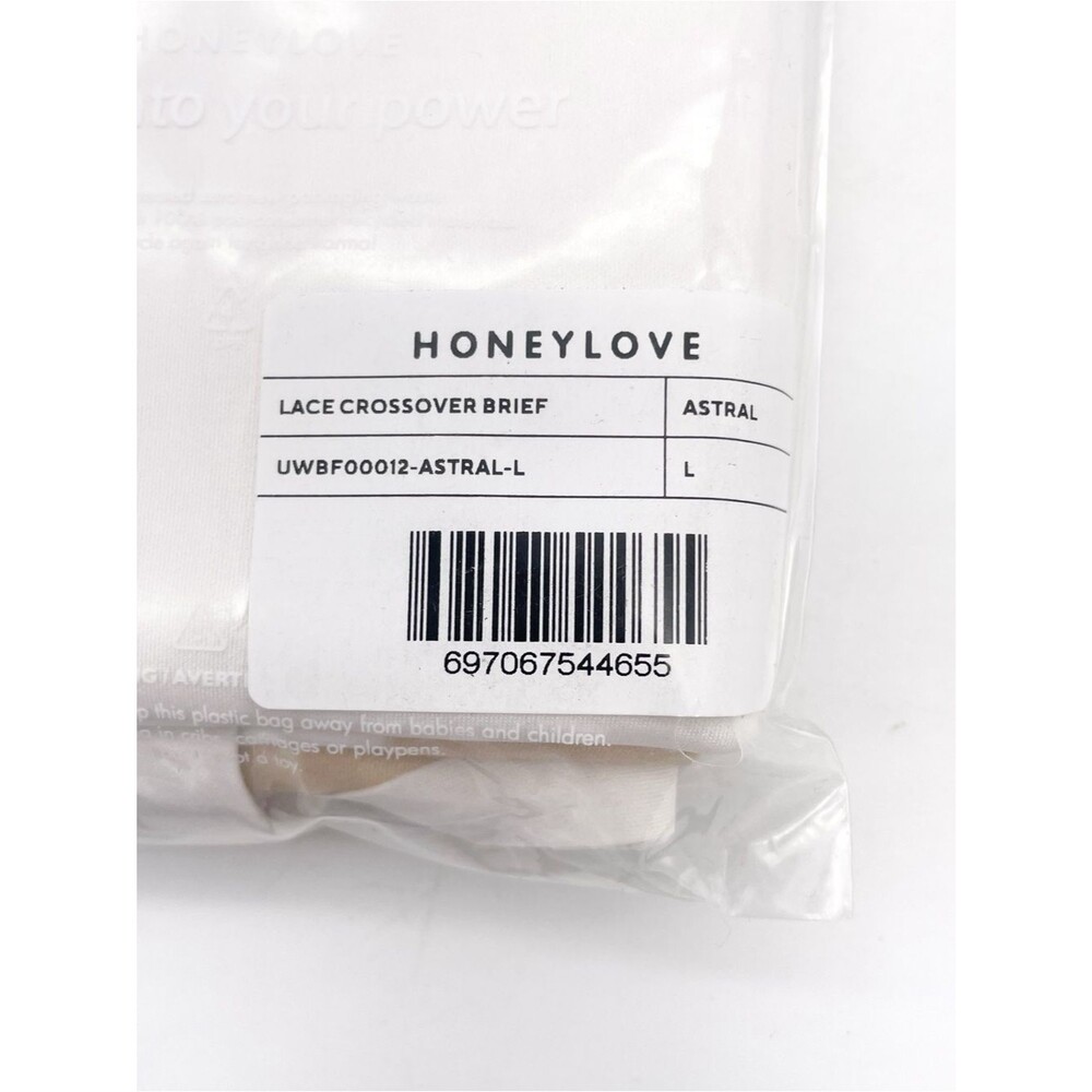 NWT Honeylove CrossOver Lace Brief Shaping Underwear White Size Large Set of 3 - Picture 12 of 14